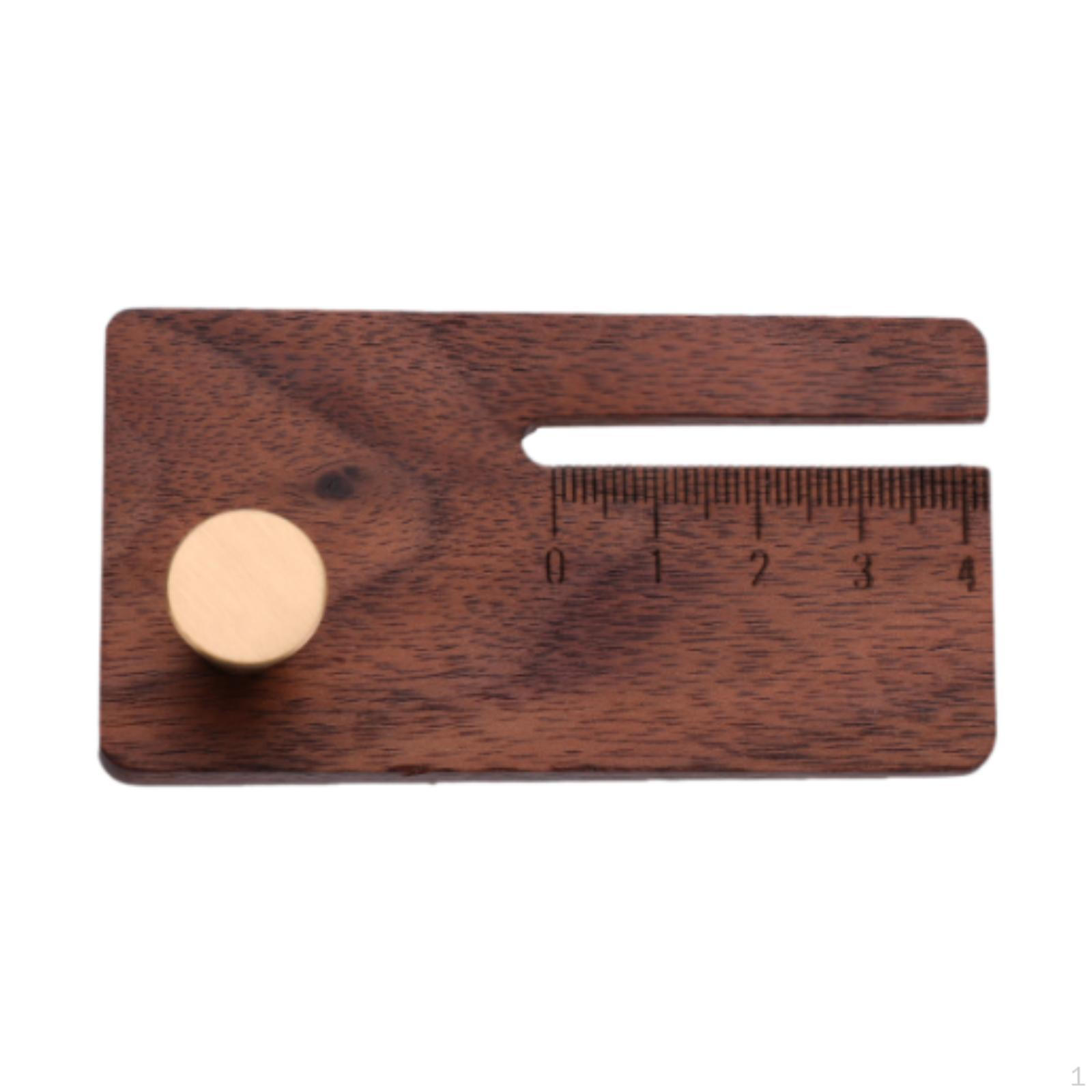 

Кожаная линейка для пробивки отверстий DIY Инструмент для поделок Инструмент для пробивки швов Вспомогательное приспособление для изготовления пластин Deep Brown