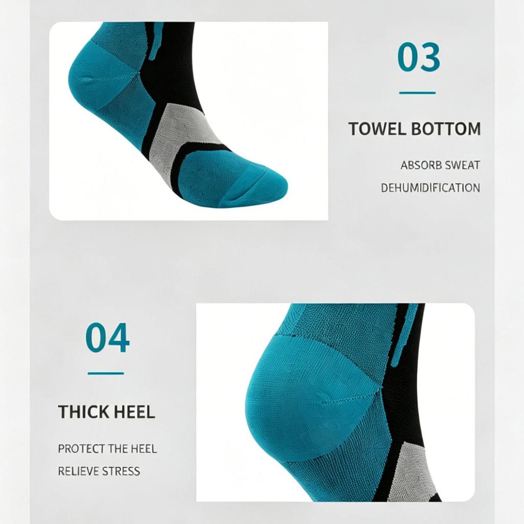 Men and Women Compression Socks for Running Hiking Travel - Athletic Support Socks for Joggers Sports Enthusiasts