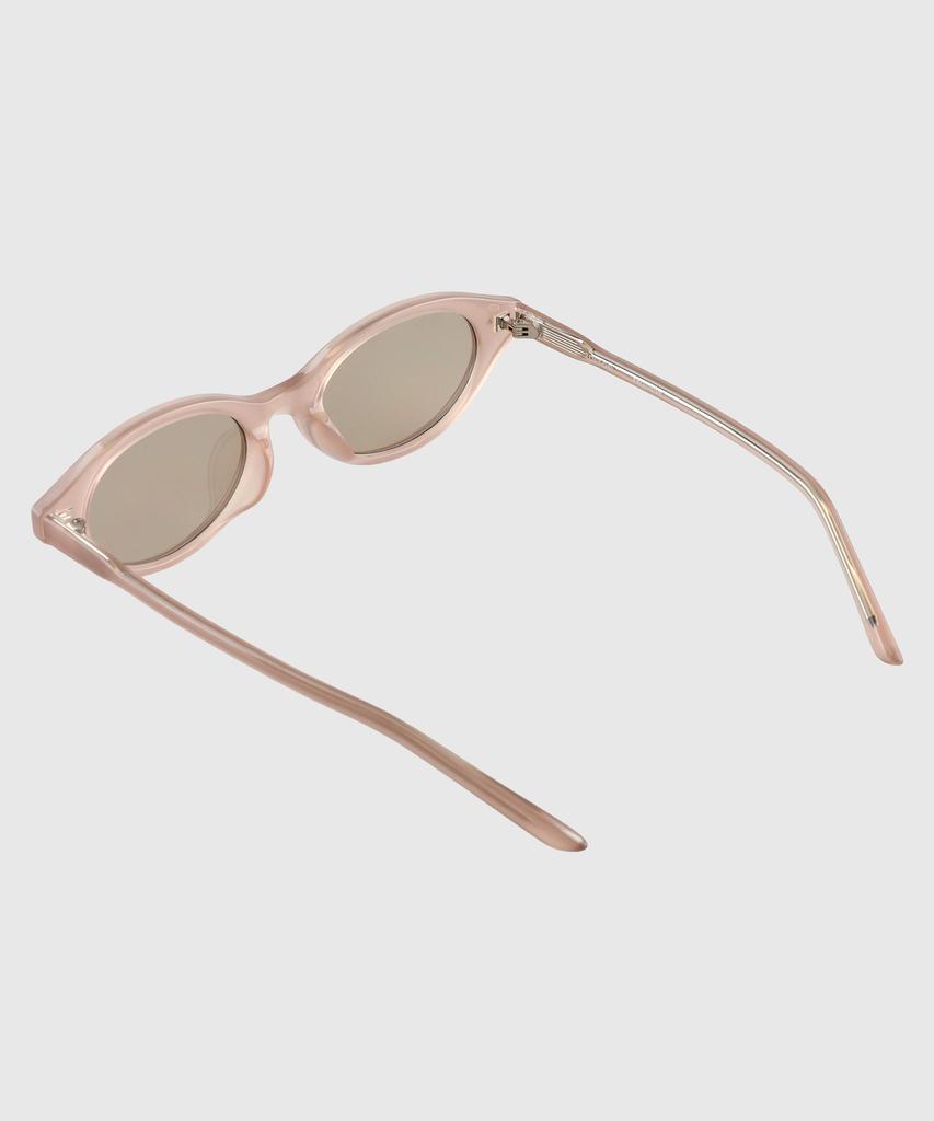 Tuditeo Sho Tinted Lightweight Horn-Rimmed Unique Sunglasses Nylon Tinted Lenses C4 Pink