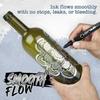 High Gloss Effects Chrome Plated Marker Pen Unique Plastic Reflective Ink Chrome Painting Pen for Glass
