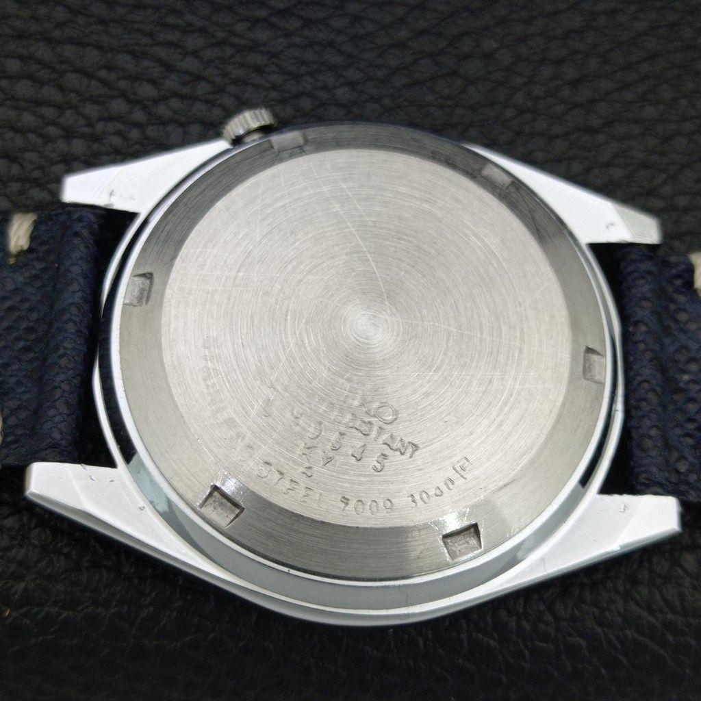 VINTAGE REFURBISHED SEIKO 5 AUTOMATIC 7009A JAPAN MENS BLUE DIAL WATCH A446701-1