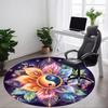 1PC Yin Yang Symbol Chair Carpet for Office, Indoor Non-Slip Washable Carpet, Soft Comfortable Mat For Office Room Yy250930301