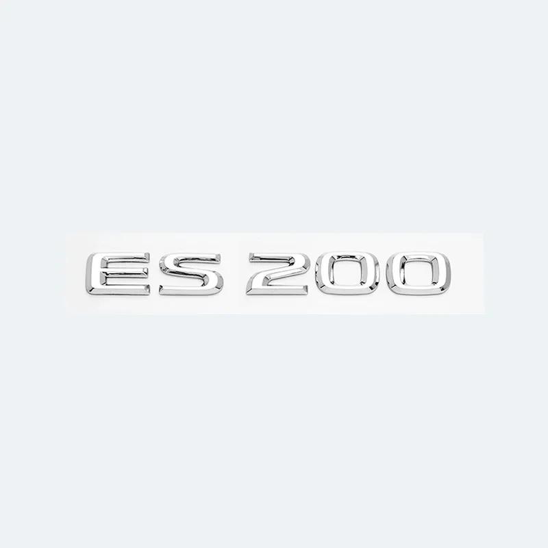 3D Chrome Glossy Black ABS Letters ES200 ES250 ES260 ES300 ES350 ES300h ES350h HYBRID Emblem For Lexus Car Trunk Logo Sticker