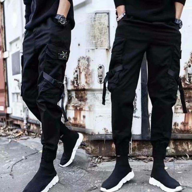 Work Pants Men's Summer Hip Hop Sports Men's Pants Trend Loose Bundle Foot Casual Long Pants