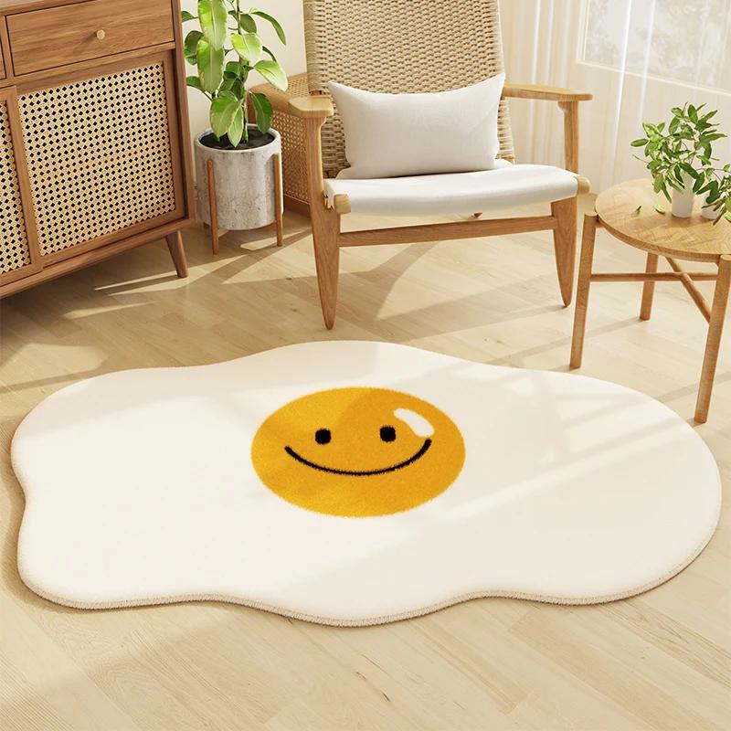 Irregular Shape Living Room Decoration Fruit Carpet Thick Plush Rugs for Bedroom Fluffy Soft Lounge Floor Mat Home Anti-slip Rug