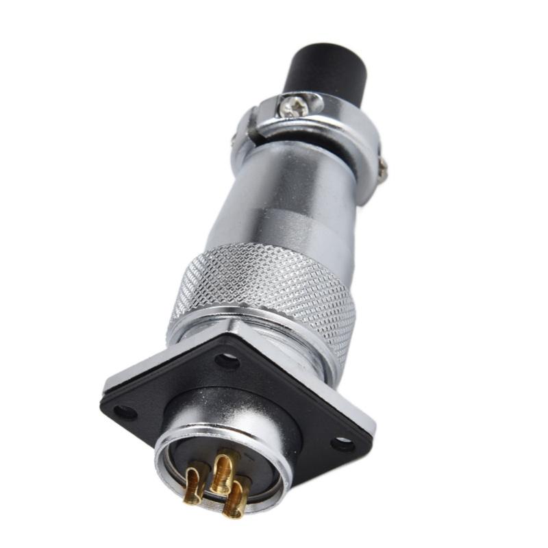 3 Pin Aviation Connector Zinc Alloy Waterproof WS20 Aviation Male Female Plug AC 500V