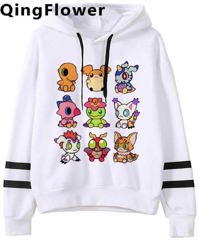 

Digimon толстовки унисекс в корейском стиле зимний топ с длинными рукавами флисовый свитер с капюшоном унисекс японский спортивный костюм