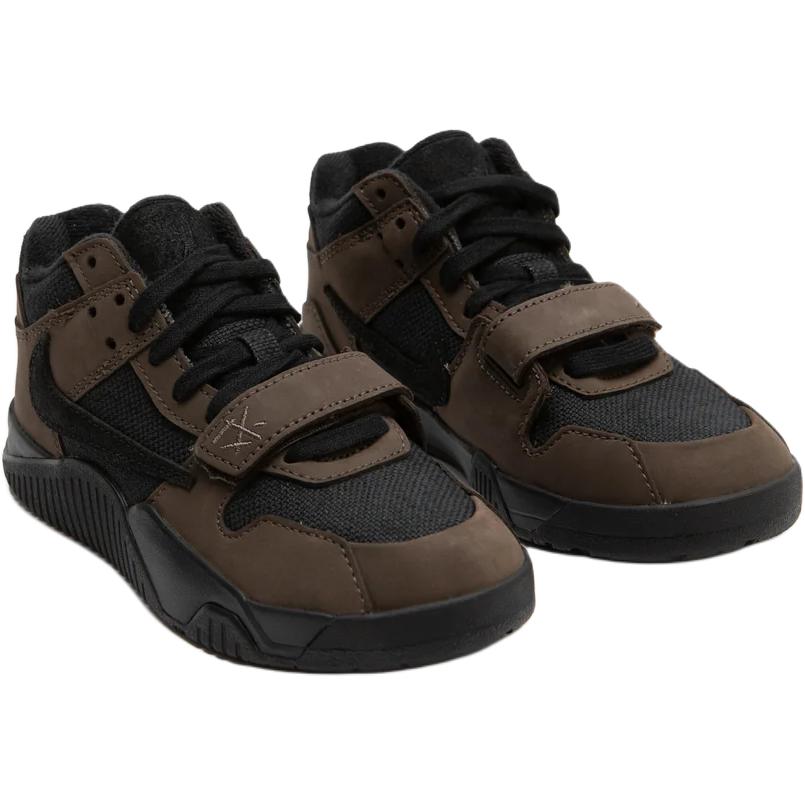 Travis Scott X Air Jordan Jordan Jumpman Jack TR PS Dark Mocha Kids Sneakers Brown Black Sail FJ2851-204