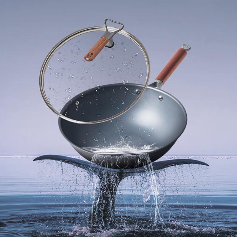 

Sanhe 0-Coating Lightweight Iron Wok (32cm)