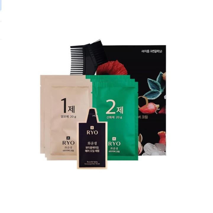 

Крем-краска для волос Hwayunsaeng Beautiful Aging Яркий цвет №. 3.0. Темно-коричневый 120г