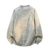 Men Crew Neck Sweatshirt Autumn Vintage Tie Dye Base Layer Hoodies Casual Long Sleeve Loose Pullover Daily Wear Outerwear
