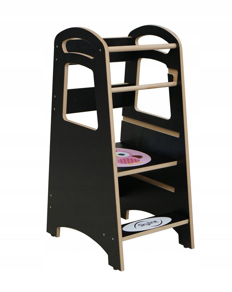 Kitchen Helper For Children Kitchen Helper Strong Adjustable Black Polish