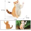Oenux Siamese Devon Rex Sphynx Persian Cat Kitty Model Action Figure Figurine Cute Home Decoration Collection Kids Toy Gift
