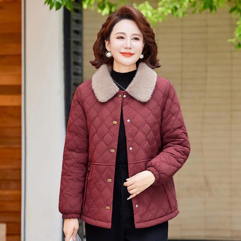Women's Plush Lined Warm Winter Padded Jacket