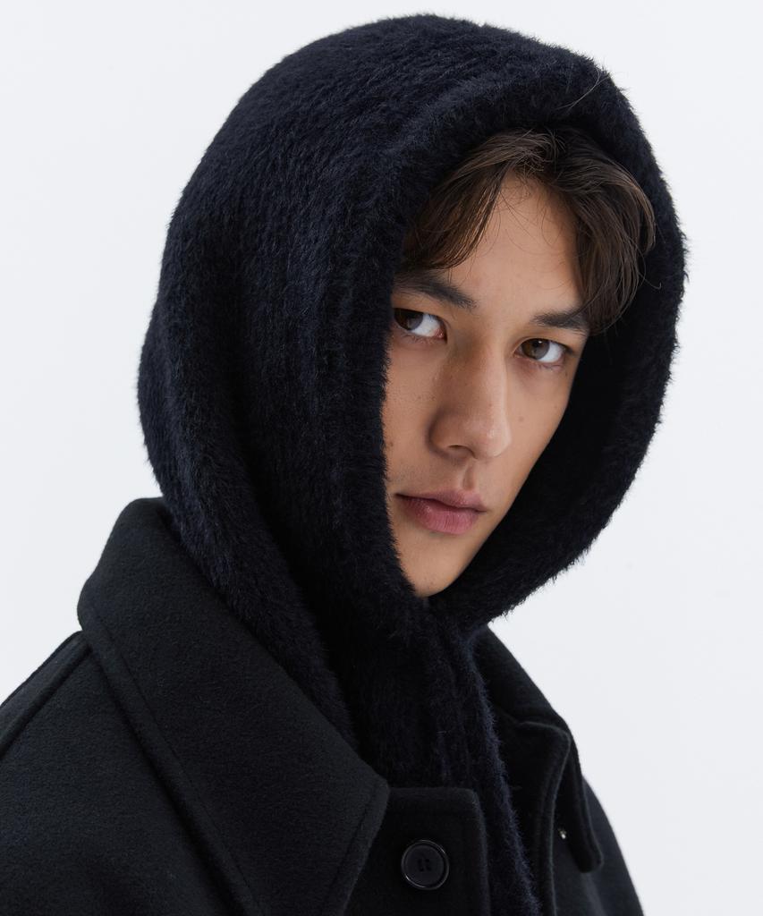 TRIP LE SENS [Set] Hairy Knit Beanie + Hairy Balaclava_4 Colors