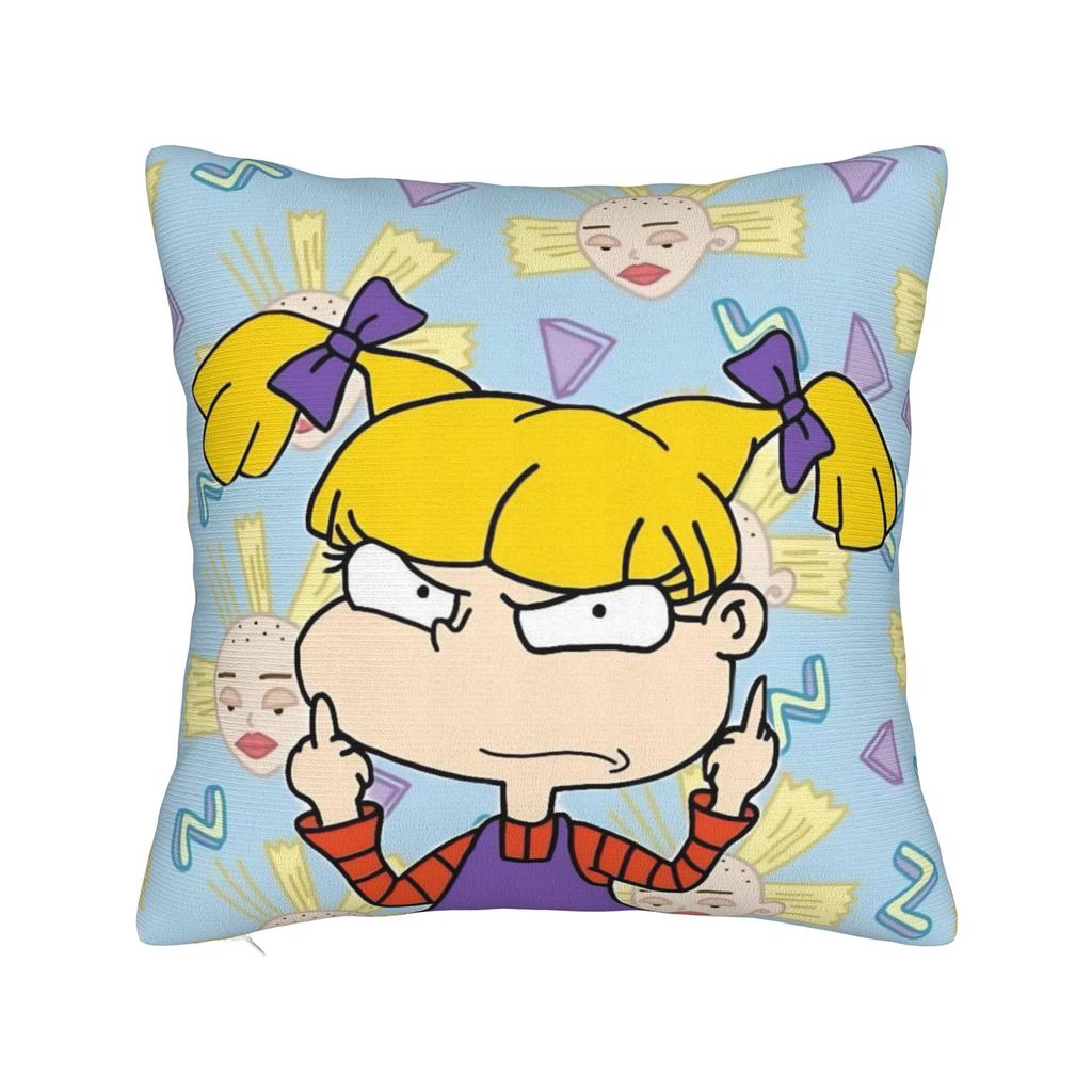 Decorative Pillowcase Cartoon R-Rugrats Merch Seater Throw Pillow Case Cover Square Multi Size