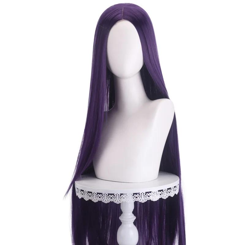 Long Straight Cosplay Wig 100cm Centre Parting Central Split Blond Pink Red Purple Heat Resistant Synthetic Hair Wigs