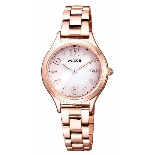 CITIZEN Wicca Solar Tech Radio Watch (Pink Gold / Daily Waterproof / Ladies) KS1-261-91 #Tokimeku Diamond Citizen Radio Solar