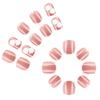 Press on Nail with 3D Flower Designs False Nail French Tips for Women Seeking Unique Valentine's Day Appearance