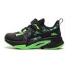 Li Ning Kids Logo Color Block Low Top Casual Shoes Kids Sneaker Black YKNU072-1