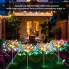 LED Solcelle Fyrverkerilamper Utendørs Vanntett Solcelle Hage Eventyrlys For Plen Gangsti Terrasse Gård Fest Juledekorasjon