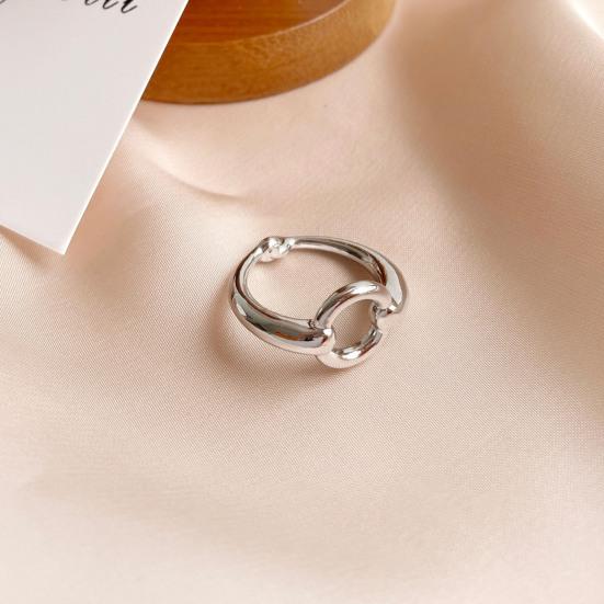 Scarf Button Clip Triple-Ring Alloy Scarf Clip Adjustable Multi-Functional Clasp with Non-Slip Snag-Free