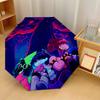 Undertale Windproof Auto 8 Rib Folding Umbrella Portable Outdoor Parasol