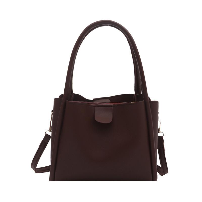 Pu Water Bucket Bag For Women With Large Capacity And Zipper Closure For Daily Use