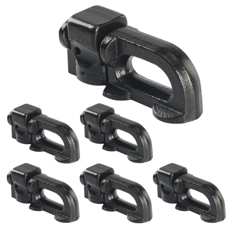 Double Bolt Fastening Clamps For Campers Tracks Carbon Steel 110LBS Load Capacity L Track Tie Down Fitting