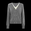 TaTu Women's Casual V-Neck Long Sleeve Knit Sweater