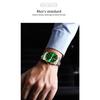 POEDAGAR Top-Marke Luxus Mode Grüne Zifferblatt Uhr Herren Wasserdicht Leuchtend Wochentag Datum Uhr Sportuhren Quarz Armbanduhr
