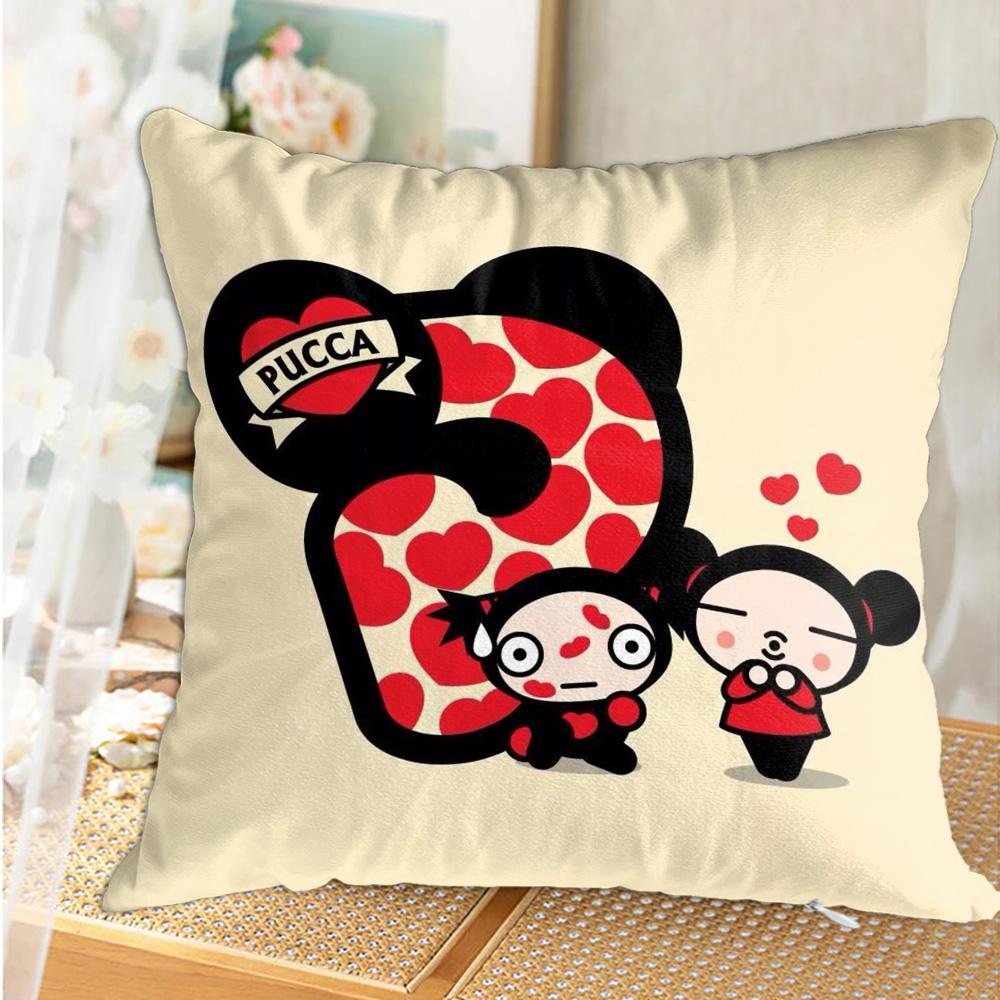 Kawaii P-Puccas Pillowcase Cushion Cover 45X45 Ornamental Pillows Christmas Decoration Personalized Gift Nordic Home