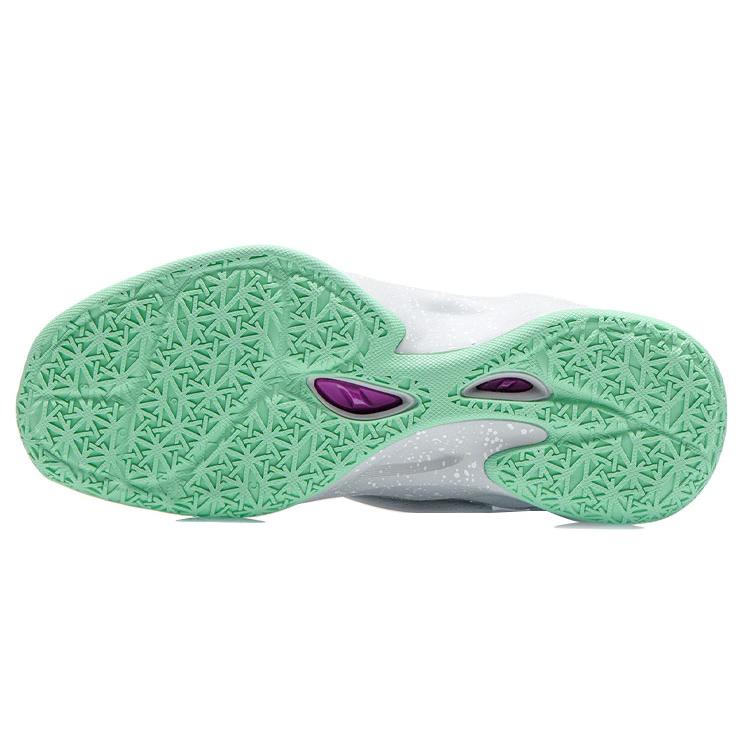New LINING Cicada Wing Basketball Shoes Men Mid Top White/Green ABAR081-2