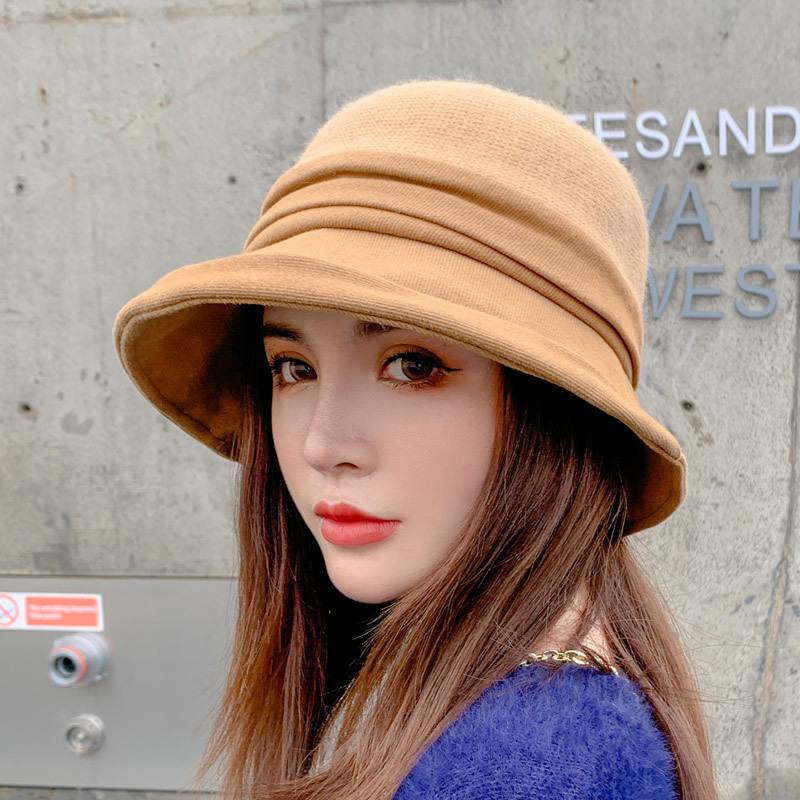 Warm Windproof Bucket Hat Solid 