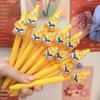 10Pcs Cartoon Cute Yellow Duckling Neutral Pen Student Writing Office Stationery Sign Pen Wholesale Kawaii School Supplies