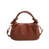 Fashion Women's Bag New Trend Retro Handbag Design Pleated Shoulder Bag Commuter Messenger Bag