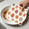 6PCS Cleaning Dishcloths Reusable Kitchen Dish Towels Vintage Fig Fruits Pattern Dishcloth Absorbent Lint Free Cloth Washable Duster Rags Tea Towels