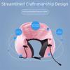 Soft Sponge U-shaped Neck Pillow Removable Cover Neck Pillow with Cap  Portable Travel
