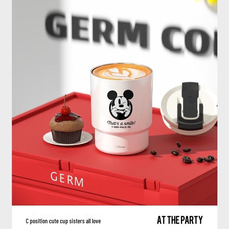 Glemi Disney Mickey Bamboo Insulated Coffee Cup