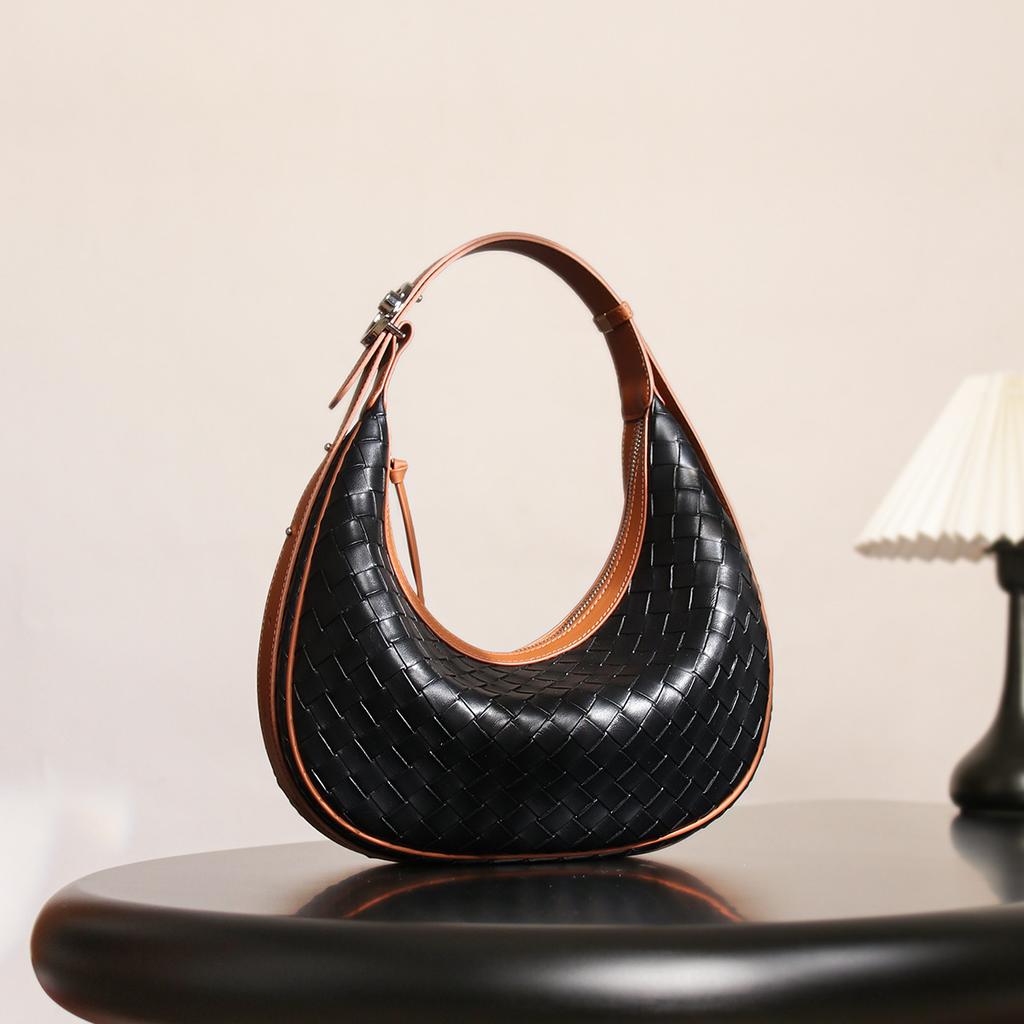 Bags Women's Commuter Large Capacity Handbags Woven Niche Tote Bags Premium Sense Women's Versatile Shoulder Underarm Bags