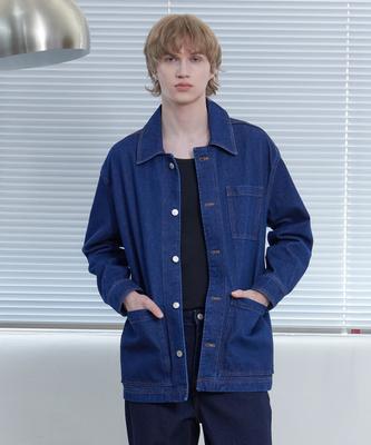 Tony Lawrence Oversized Indigo Denim Work Jacket