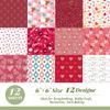 Big Sale/Bag Valentine's Day Red Love Hand Account Material Paper DIY Album Clip Paper Background Paper
