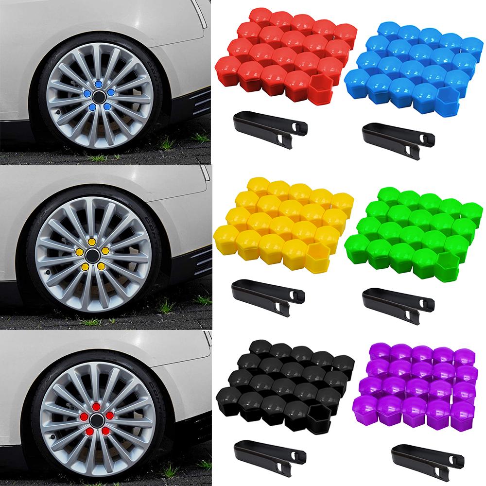 20Pcs 17/19/21mm Caps for Bolts Wheel Bolts Plugs Caps Anti-Rust Screws Cover Wheel Nuts Cap Decoration Styling Car Accessories
