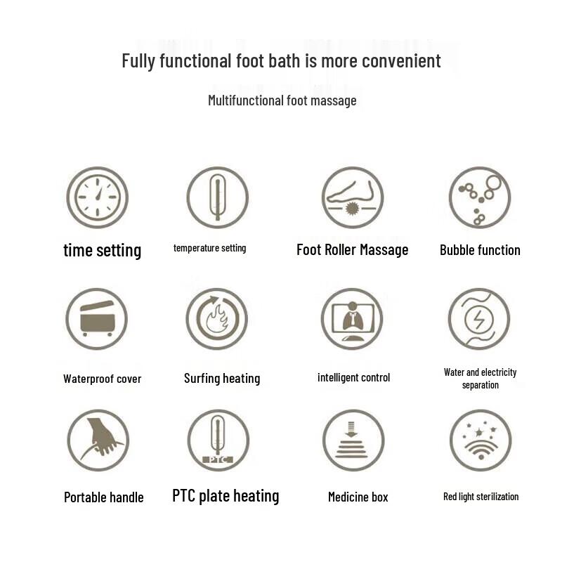 Jiancheng Smart Heating Foot Spa Massager