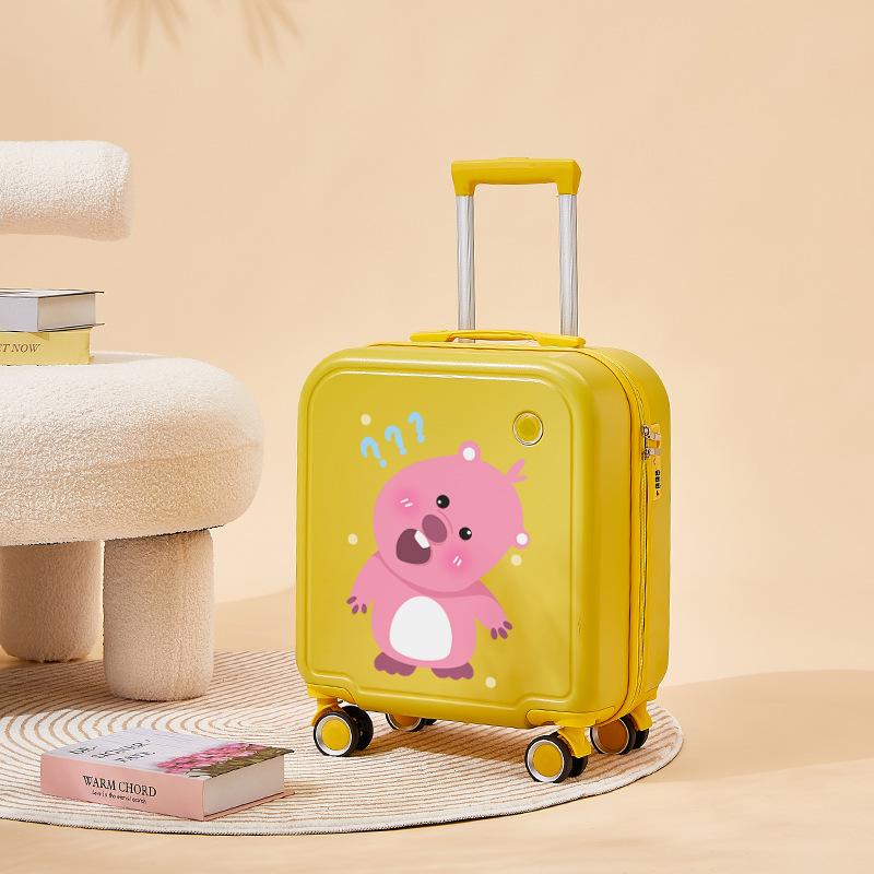 Husă de îmbarcare cu parolă pentru roată universală silențioasă pentru studenți 18 inchi și 20 inci Husă de călătorie distractivă pentru copii cu desene animate