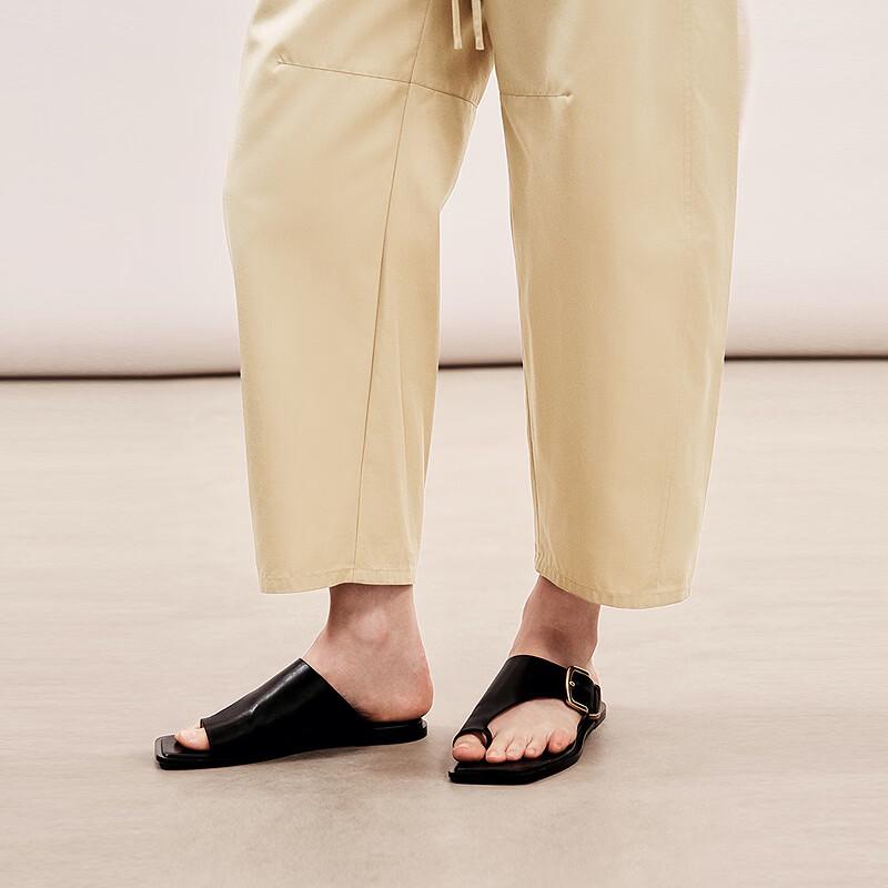 LESS 2026 Spring Fashion Commuter Cotton Banana Trousers