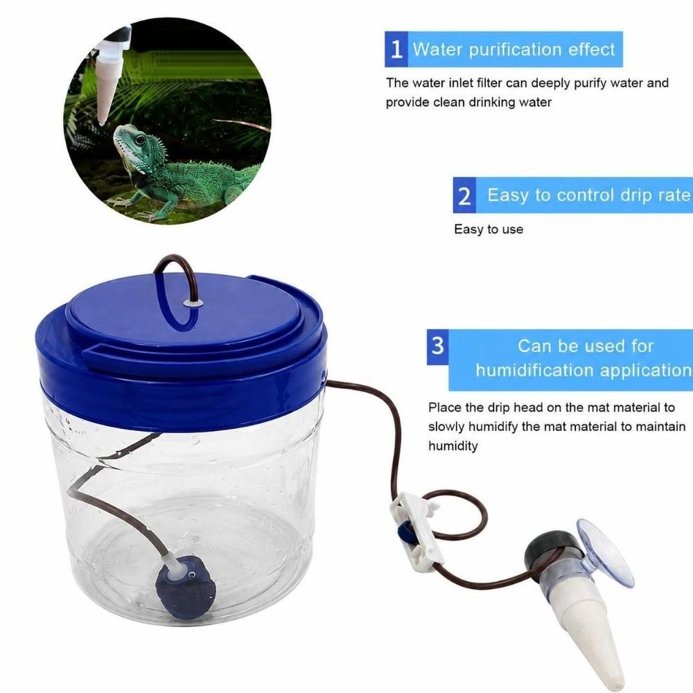 1 Set Dual Filtration Reptile Water Dripper Reptile Humidifier  Humidifying Work