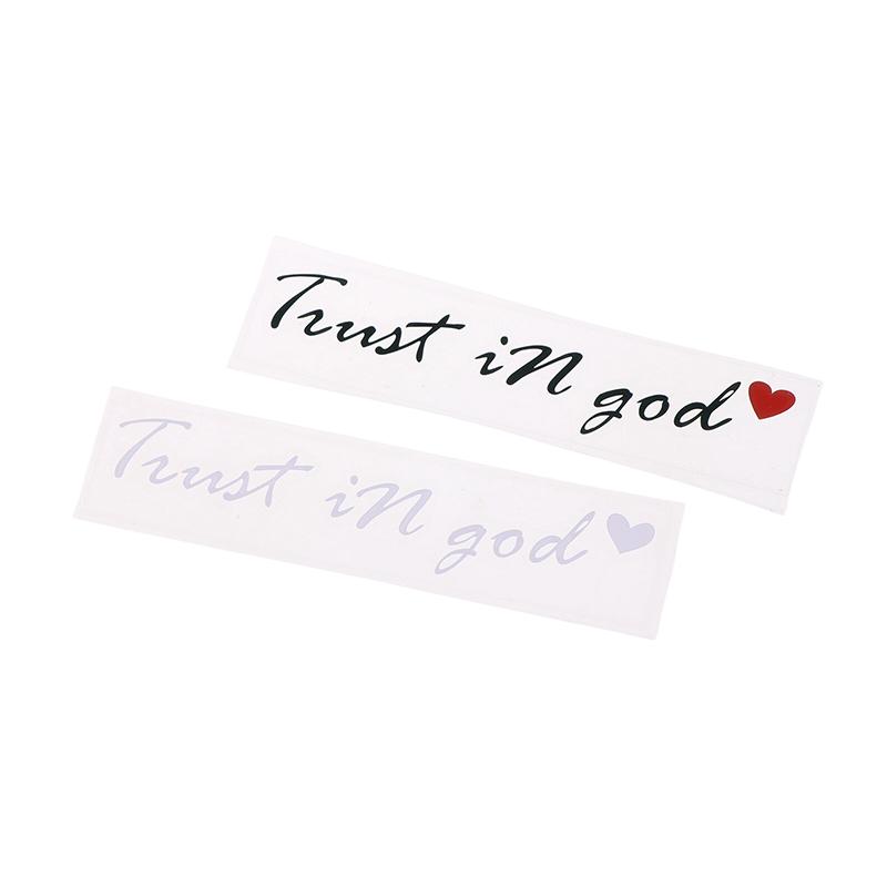 Trust In God Believe In God Rearview Mirror Stickers God Letter Stickers Are Suitable For All Kinds Of Cars And Motorcycles