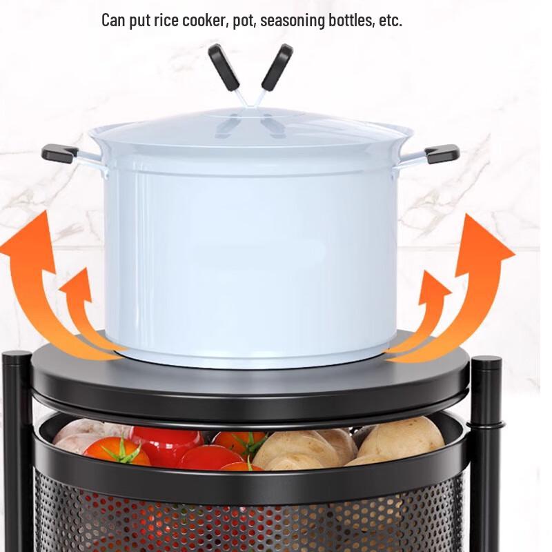Multi-layer Floor-Standing Kitchen Storage Rack