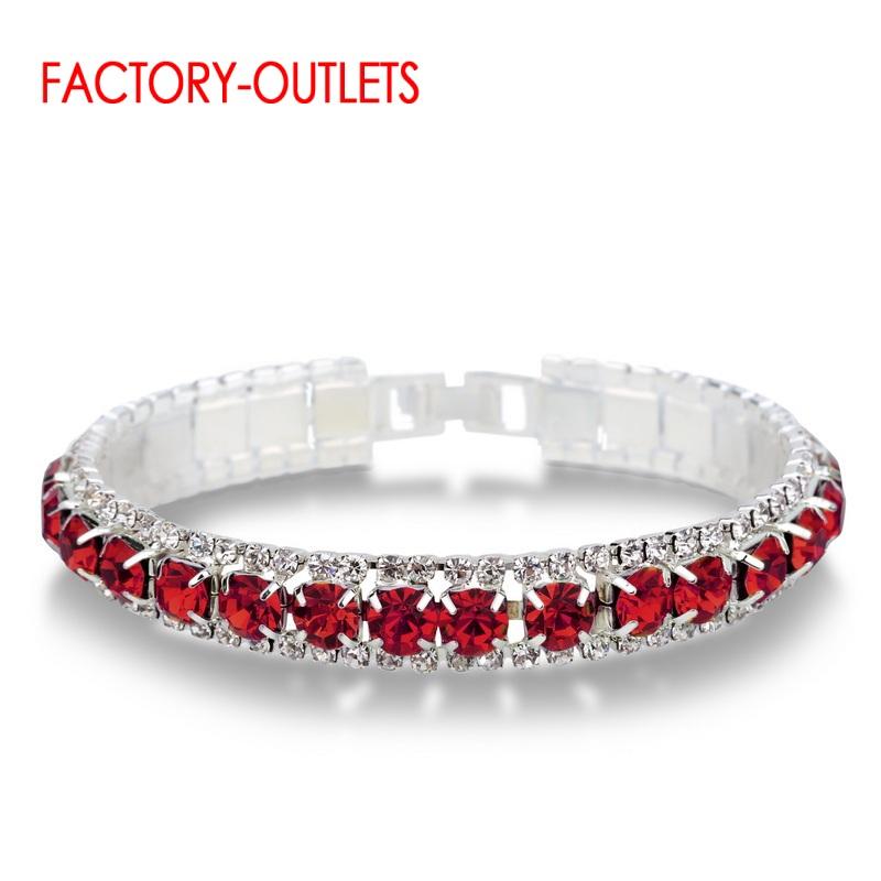 

New Arrival 925 Silver Bangles& Bracelet For Women Korean Style Fashion Jewelry Multiple Color For Choice красный